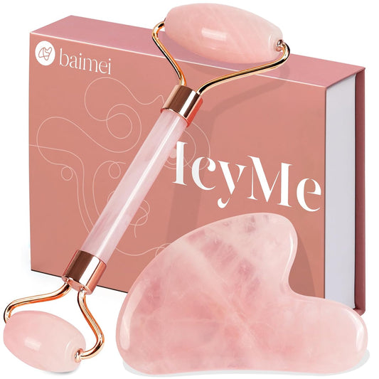 IcyMe Rose Quartz Face Roller