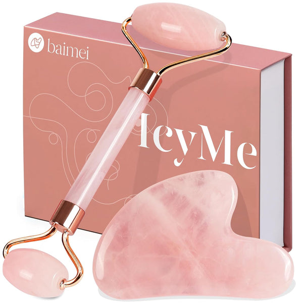 IcyMe Rose Quartz Face Roller