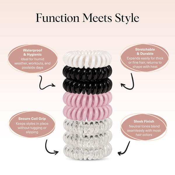 Everyday Spiral Grip Hair Ties Pack